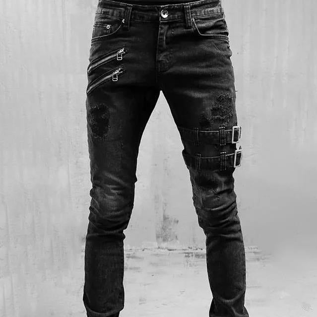 Giovanni | Jeans con fibbia gotica per uomo