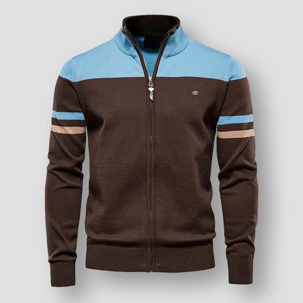 Alessandro | Cardigan invernale con zip per uomo