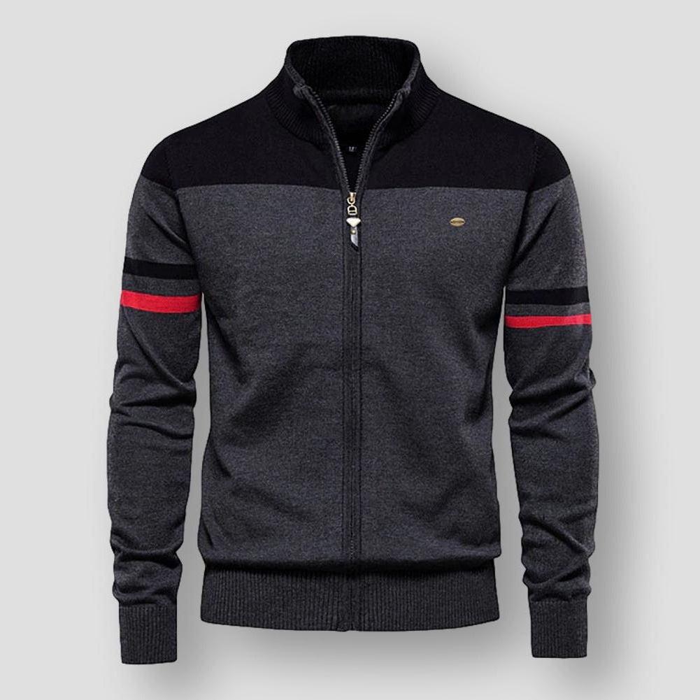 Alessandro | Cardigan invernale con zip per uomo