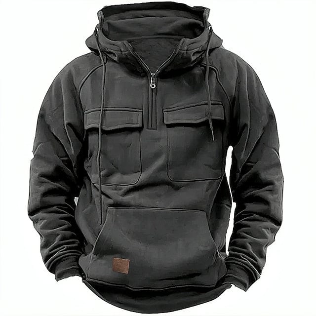 Fabio | Felpa uomo con cappuccio e zip casuale