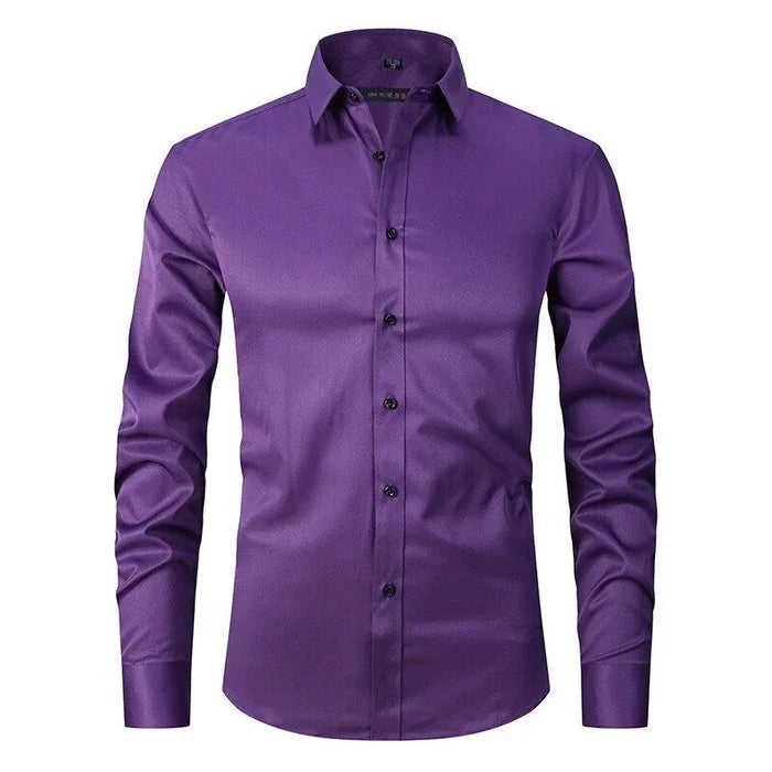 Camicia Uomo Elasticizzata Antipiega