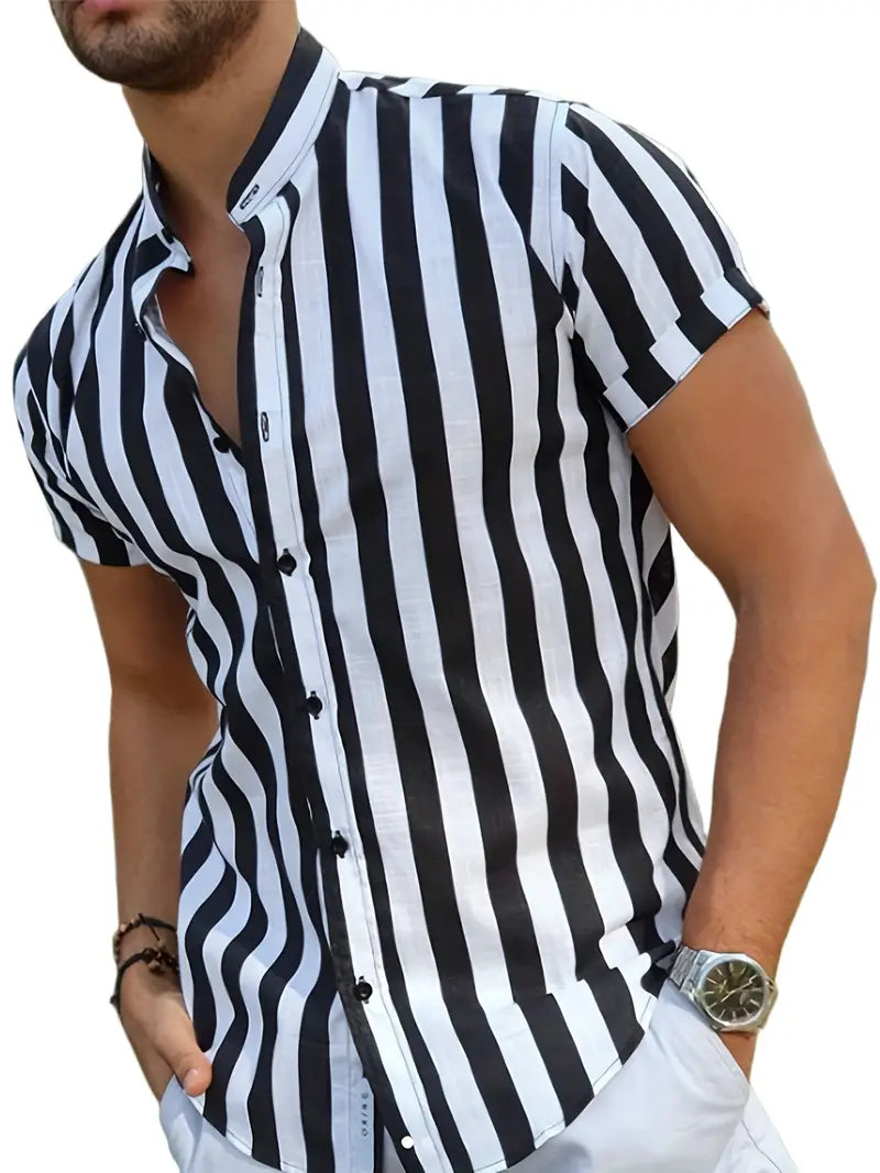 Luca - Camicia in Cotone Striata