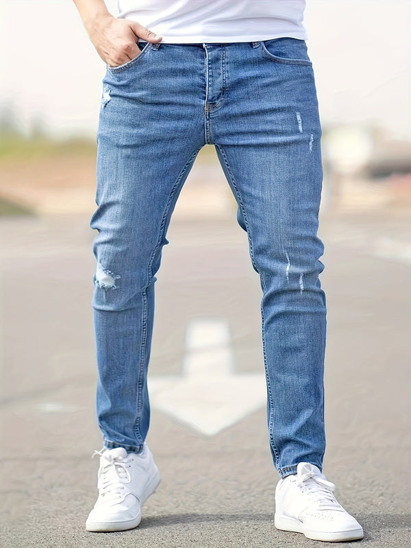 Davide | Jeans slim fit elasticizzati ed eleganti per uomo