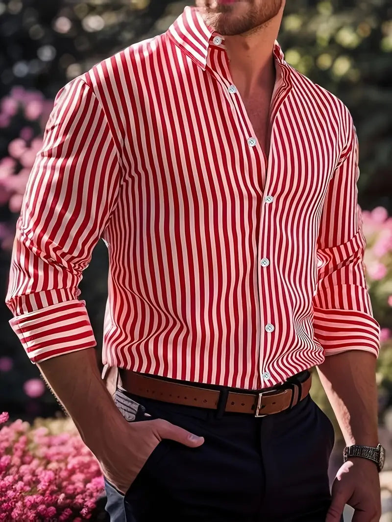 Alessandro - Camicia in Cotone Striata