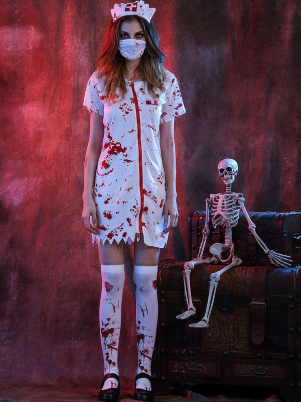 Costume da infermiera sanguinante di Halloween