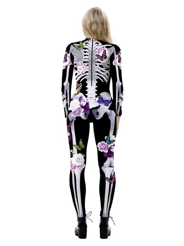 Scheletro Farfalla Stampa Costume di Halloween
