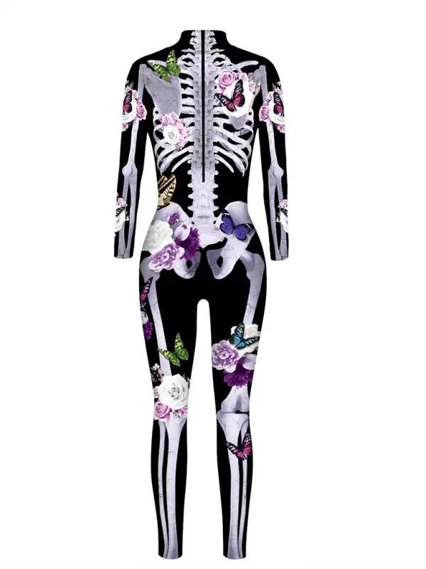 Scheletro Farfalla Stampa Costume di Halloween