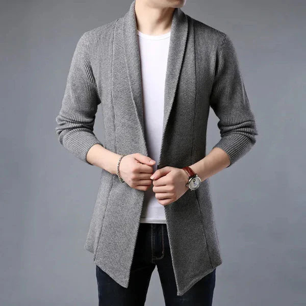 Matteo | Cardigan in lana a coste per uomo