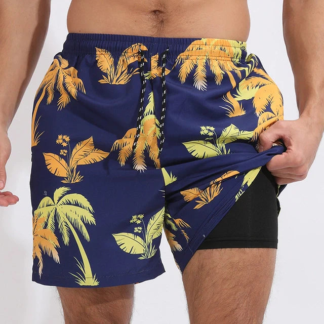 Slip da bagno uomo asciugatura rapida con fodera