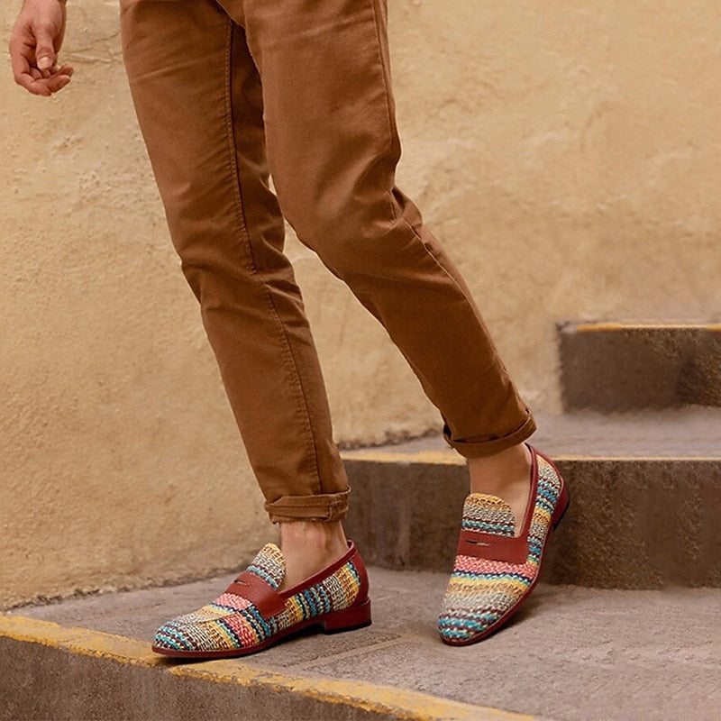 Leonardo - Loafers colorati premium per uomini