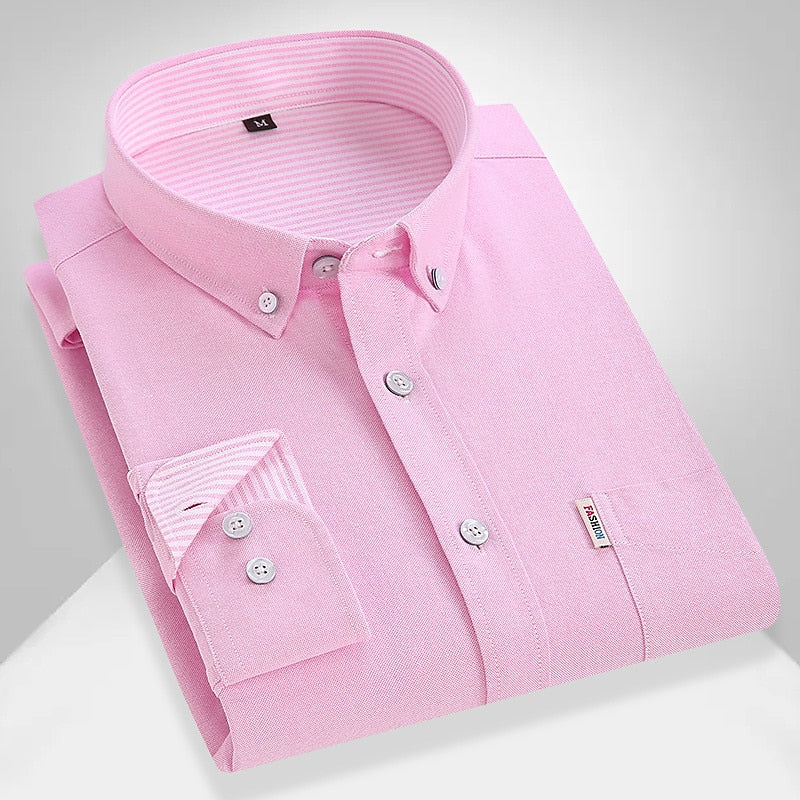 Tommaso | Camicia Classica a Maniche Lunghe in Cotone