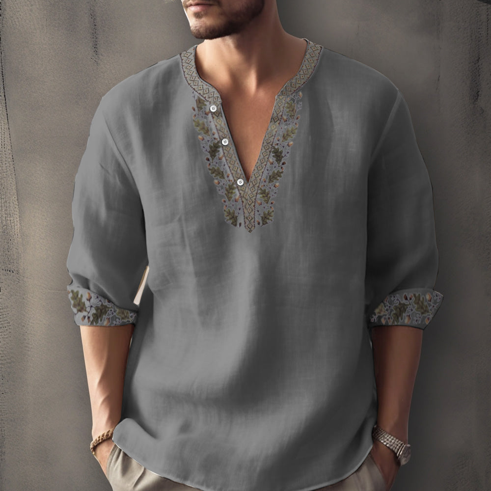 Stefano - Camicia casual estiva con maniche lunghe