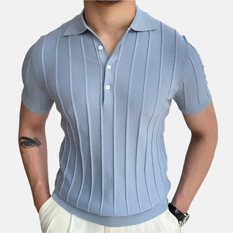 Luca | Polo classica a righe maniche corte