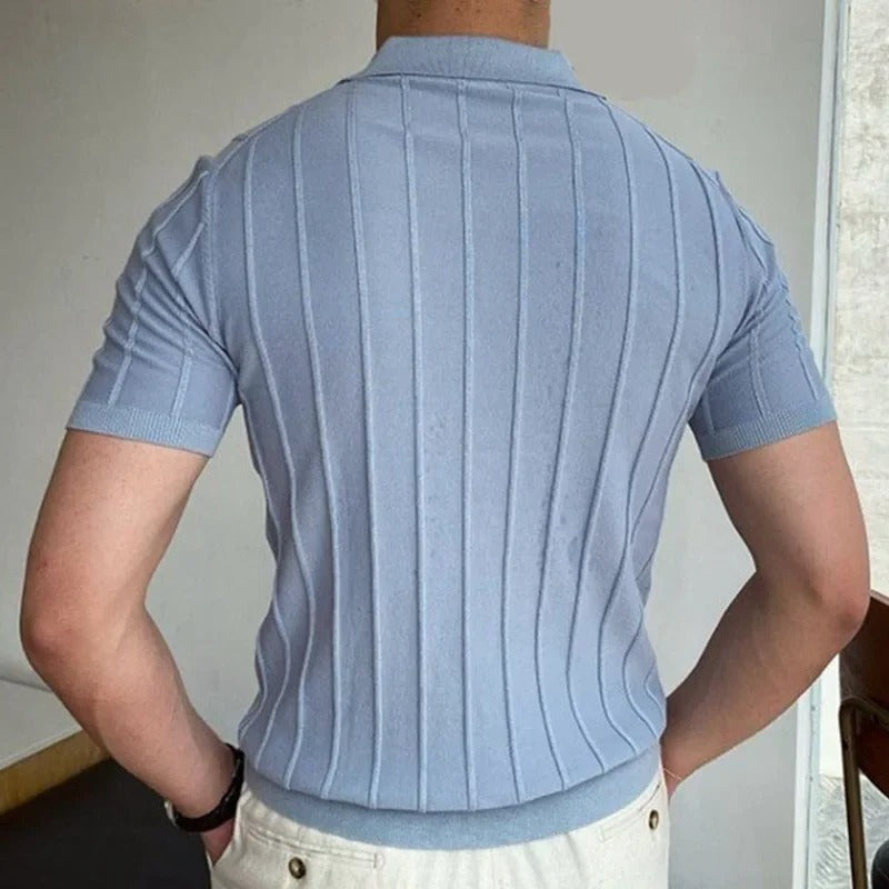 Luca | Polo classica a righe maniche corte