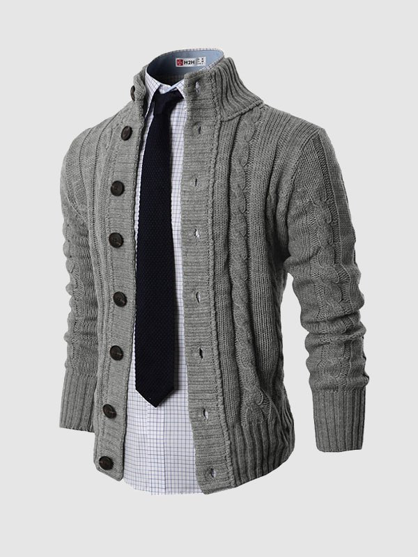 Riccardo | Cardigan invernale con bottoni per uomo
