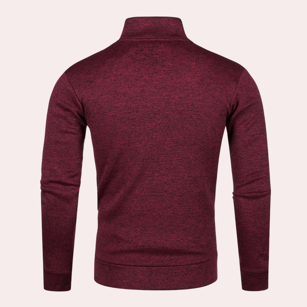 Alberto | Cardigan moderno con zip per uomo