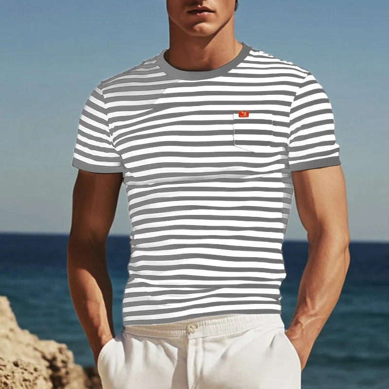 Fabio | T-shirt elegante estiva da uomo