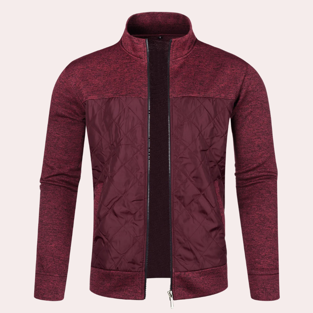 Alberto | Cardigan moderno con zip per uomo