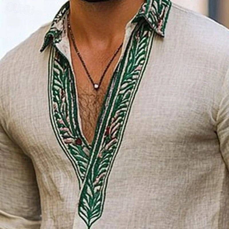 Bruno | Camicia estiva boho da uomo