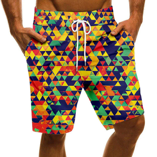 Costume da bagno uomo stampato, asciugatura rapida