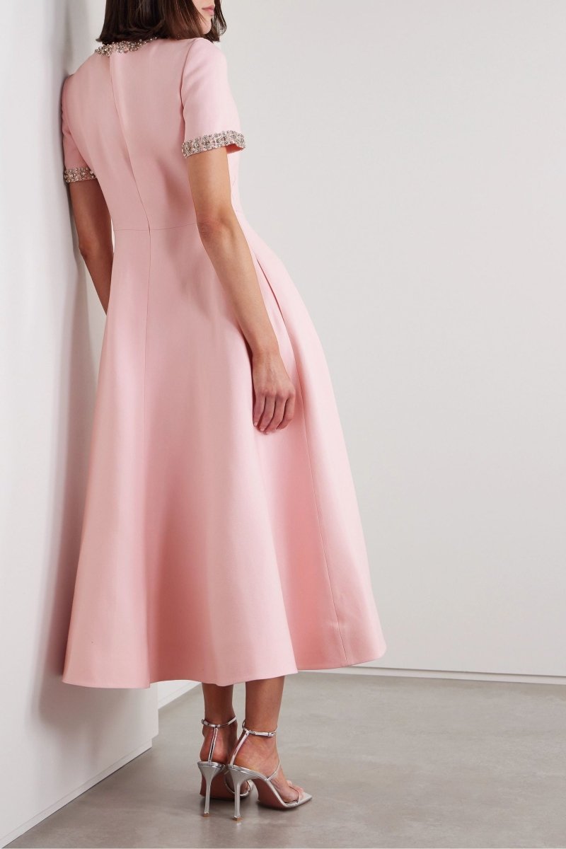 Zoey | Abito Midi con Fiocco Brillante